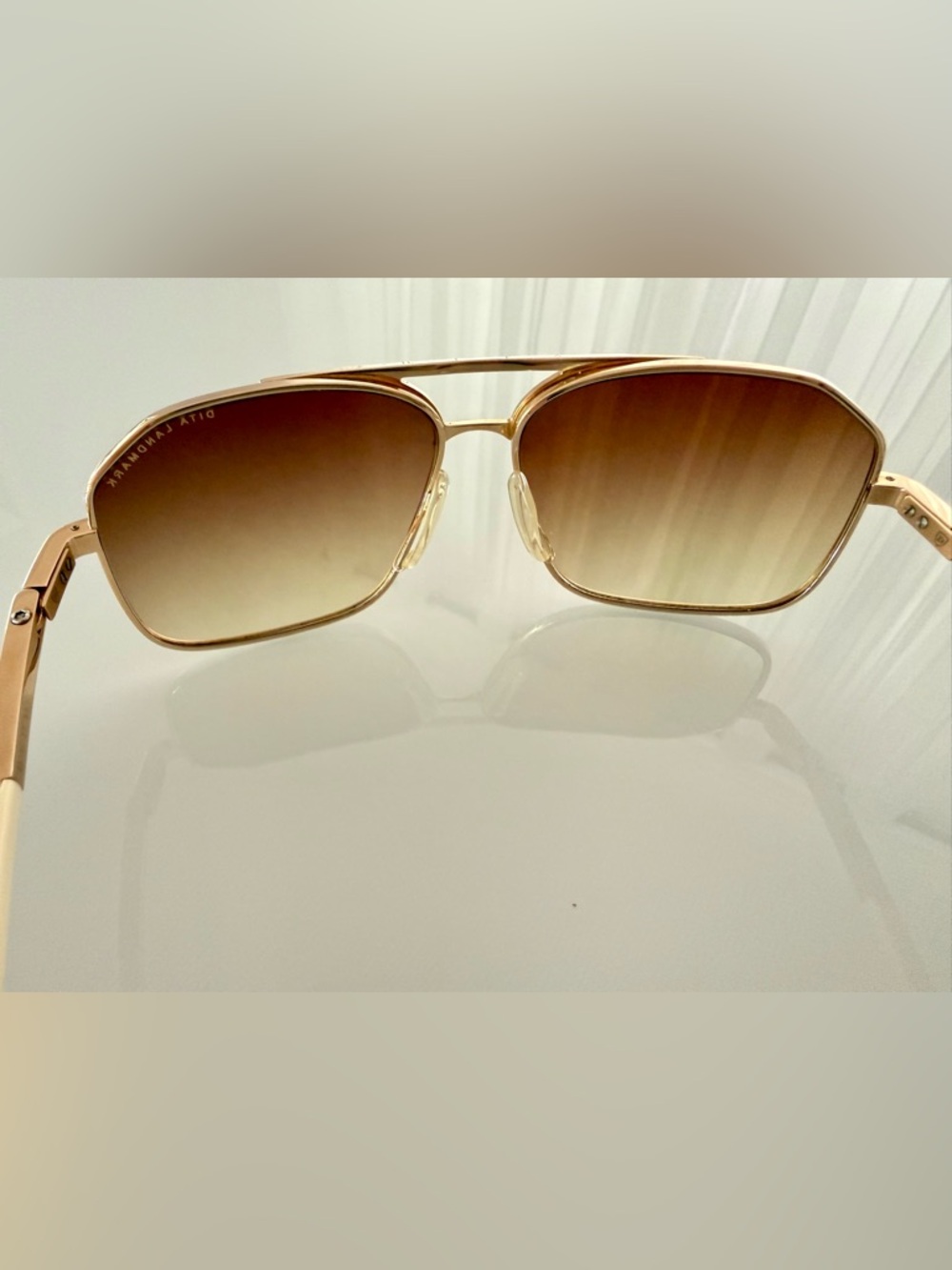 Dita Landmark Titanium DRX2022 Unisex Aviator Sunglasses- OG Case- Made in Japan - Picture 5 of 16
